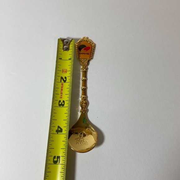 Vintage 1993 Taejon International Expo Collector Spoon Mini Gold plated - Picture 7 of 8
